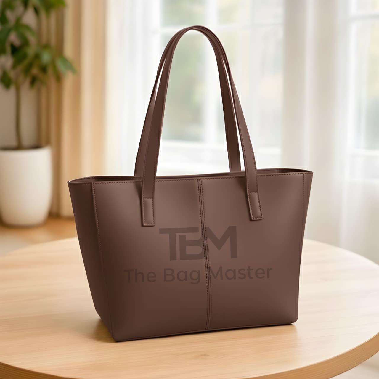 TBM The Bag Master Tote Bags Stylish Durable And Spacious Design For Everyday Carry And Convenience - Black