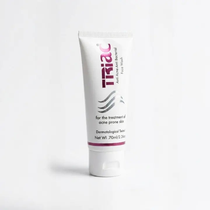 Triac Anti Acne Anti Bacterial Face Wash 70ml for Acne-Prone Skin